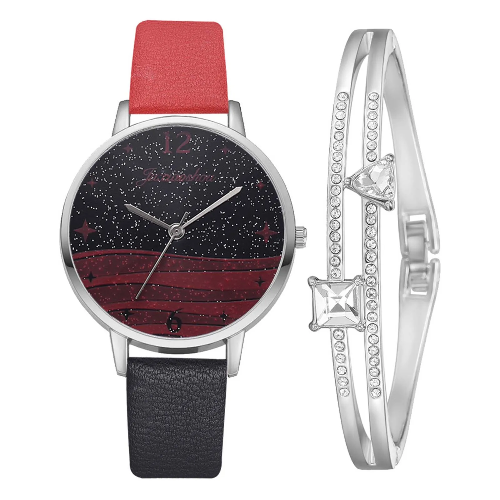 

Luxury Watch Fashion Ladies Quartz Watch With Bracelet + Watches, Women's Casual Wrist Watch Jewelry For Women Relogios Feminino