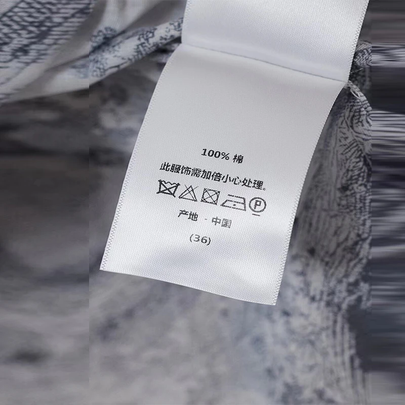 

2021 Spring Summer 100% Cotton Stand Collar X-Long Women's Loose Shirts High Street Animals printed women Casual Blouses
