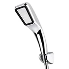 Насадка для душа с 300 отверстиями, водосберегающая насадка с одной кнопкой для остановки воды, насадка для душа с дождевым давлением, ручной душ, принадлежности для ванной комнаты