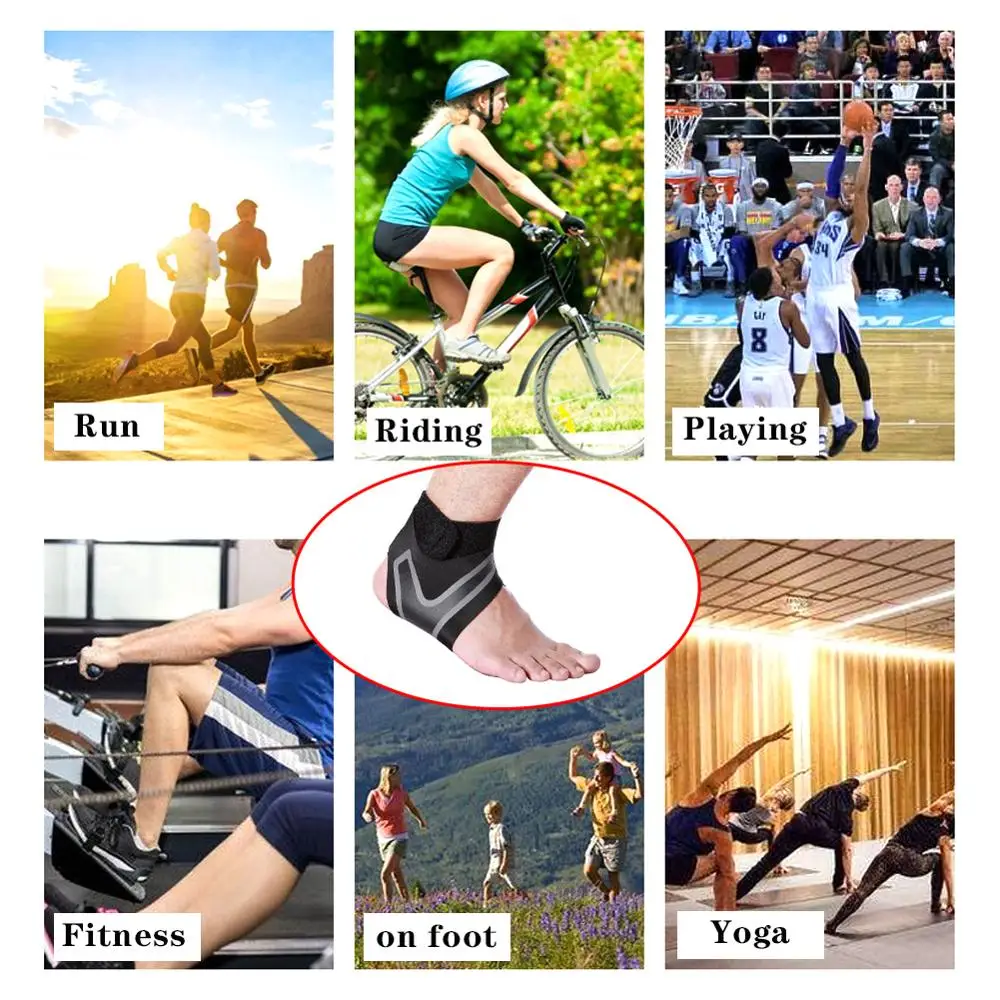 

1 pc Fitness Sports Outdoor Sports Safety Prevention Ankle Guards Anti-spinning Wrist Socks Climbing Ankle Protector