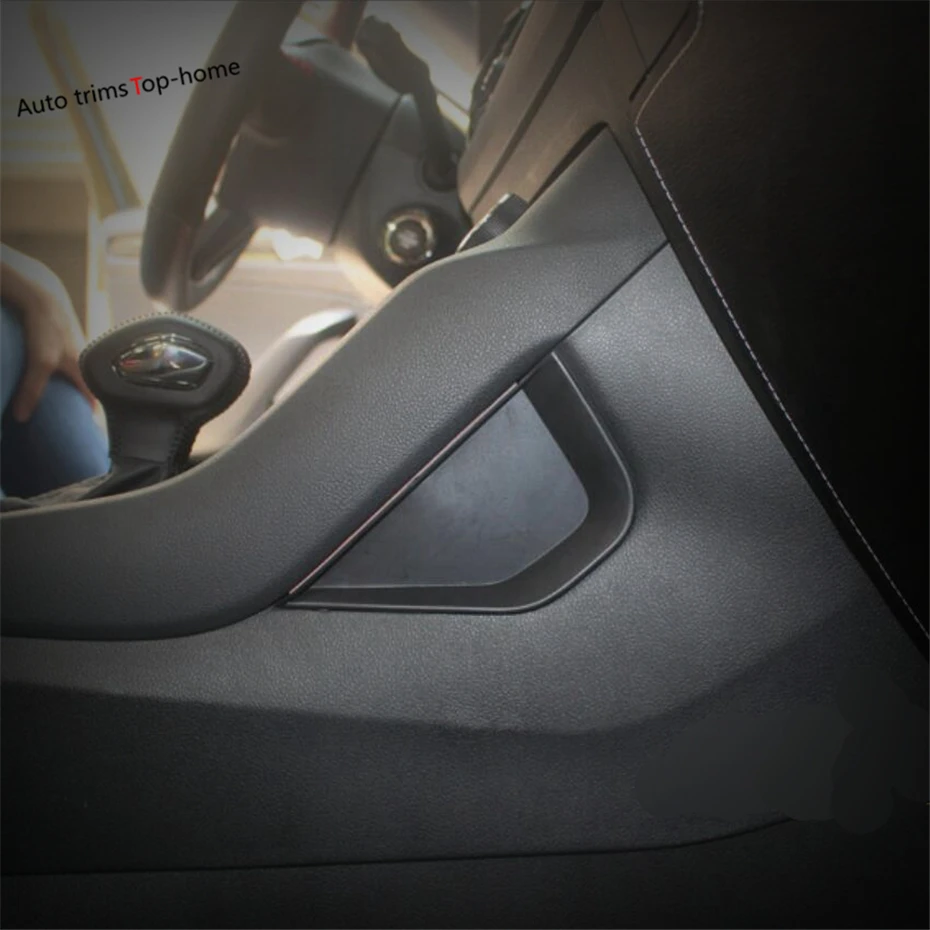 Yimaautotrims автомобильный боковой центр управления коробка для хранения зазор пластина крышка подходит для Skoda Kodiaq пластиковые накладки для интерьера