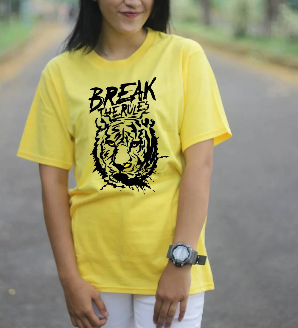 Женская Винтажная футболка в готическом стиле с принтом тигра Break The Rule топы и