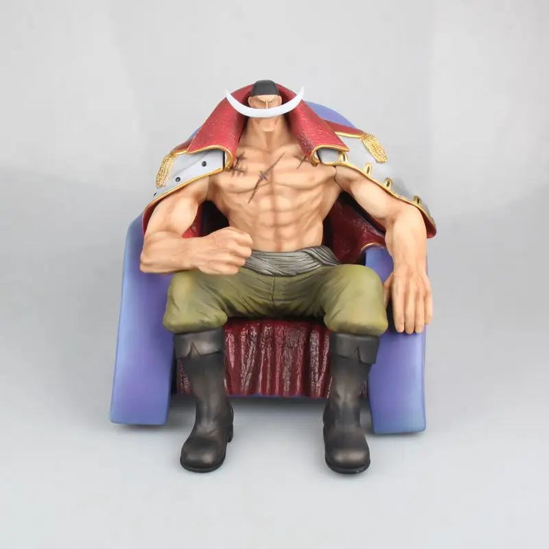 Аниме One Piece белая борода Пираты Эдвард Ньюгейт сидящий Ver. Статуя ПВХ экшн фигурка
