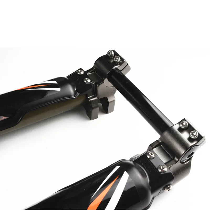 

Bike Front Forks USD-8S Downhill Mountain Bike Air Suspension Fork 203mm 20mm Axle Dual Brake Bicycle Forks