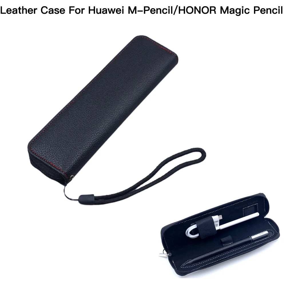 pu leather holder case for huawei m pencil carrying bag sleeve pouch cover for honor magic pencil accessories free global shipping