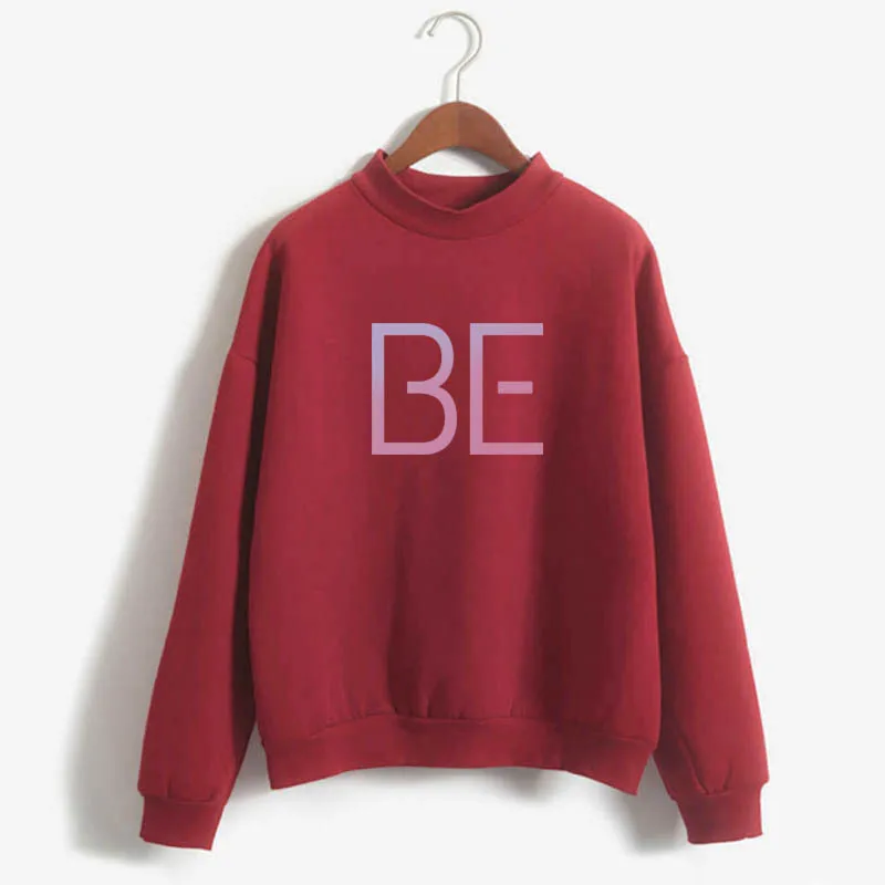

Women Autumn Winter Hoodie bangtan boys life goes on Sweatshirt BE oversize casual thick stitch color Loose hoodie Gradient tops