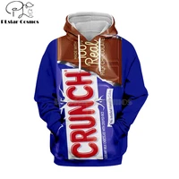newest candy snack bag chocolate sauce 3d hoodies food harajuku men women long sleeve pullover hooded sweatshirt casual brand