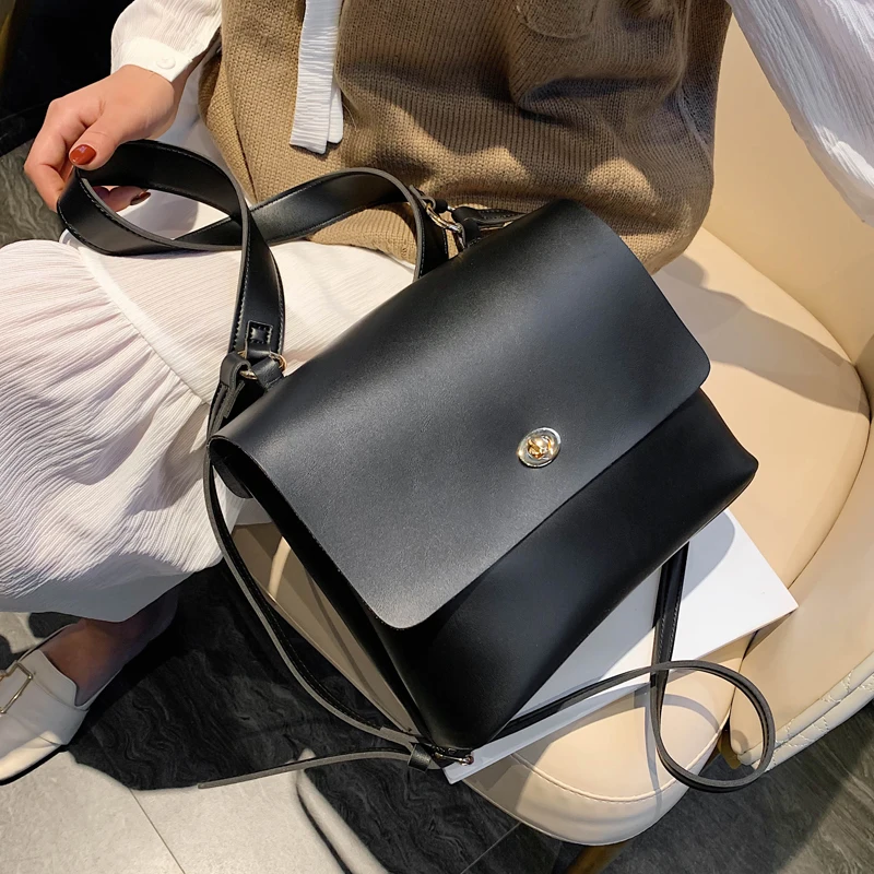 Европейская винтажная модная женская сумка новинка 2019 качественная кожаная