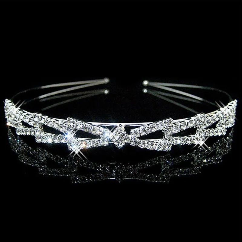 Тиары и короны с кристаллами для девочек повязка на голову невесты аксессуары