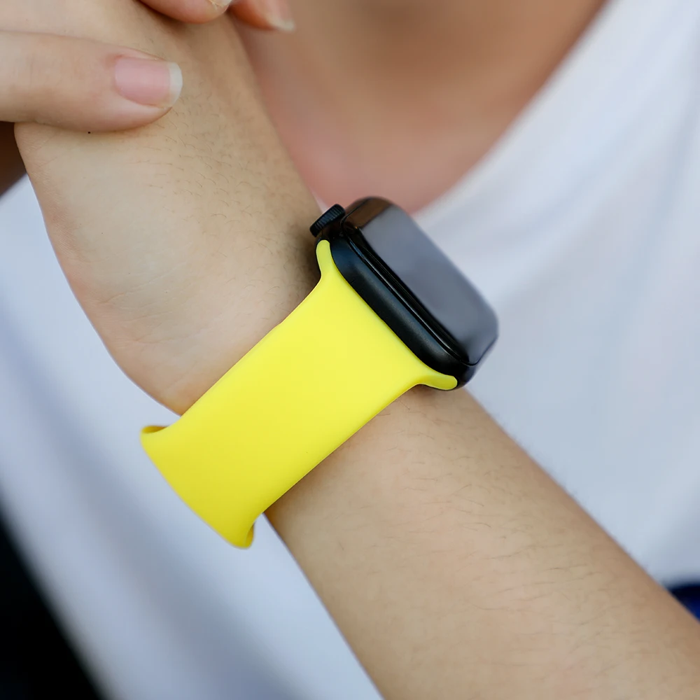 Ремешок для apple watch, ремешок для apple watch 5, 4, 3, iwatch, ремешок 42 мм, 44 мм, 38 мм, 40 мм, браслет Correa, силиконовый ремешок для часов, ремень, аксессуары