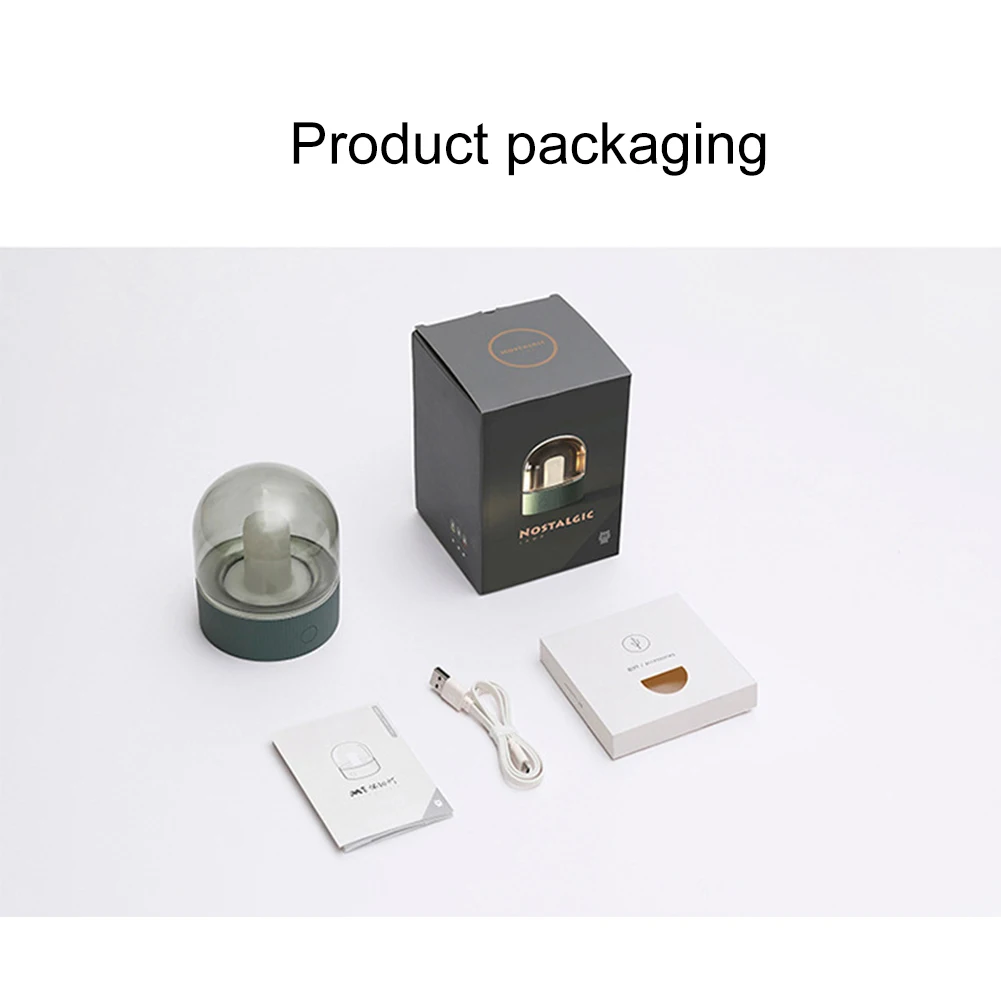 Лампа светодиодная Ночная с USB-зарядкой настольный Ретро светильник для создания