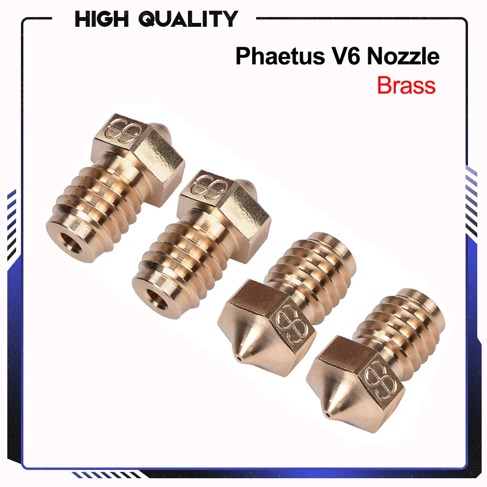 

Haetus V6 форсунка из латуни 1,75 мм нить 0,2/0,4/0,5/0,6/0,8 мм, детали для 3D-принтера E3D V6 Hotend экструдер Prusa i3 MK3