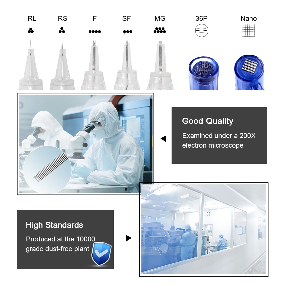 Картридж Biomaser одноразовый для перманентного макияжа иглы бровей губ