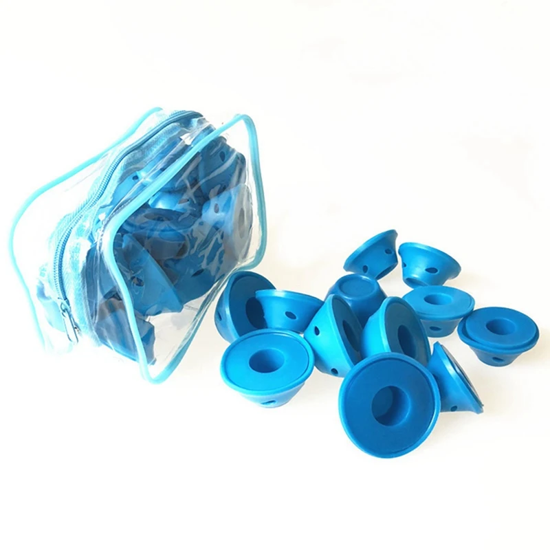 BL2 30PCS 20/30/40 Pcs/set Soft Rubber Magic Hair Care Rollers Silicone Mushroom Hair Curler No Heat No Clip Hair Curling Styling DIY Tool - Цвет: BL2 30PCS