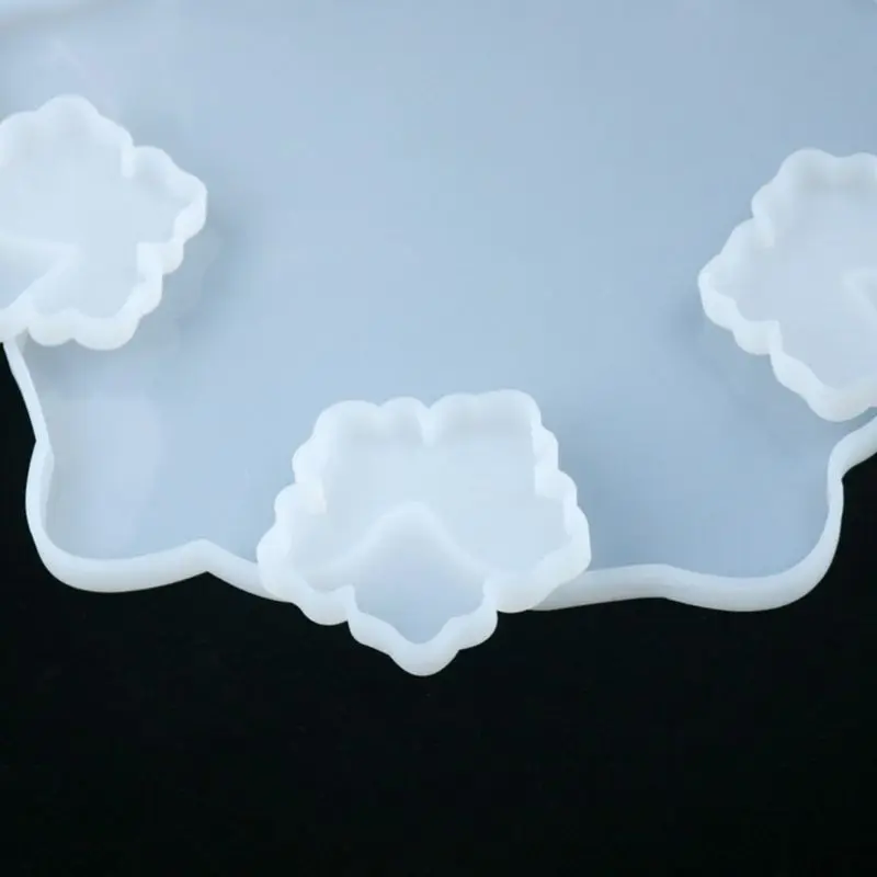 

Crystal Epoxy Resin Mold Flower Coaster Casting Mould Handmade DIY Crafts Tool