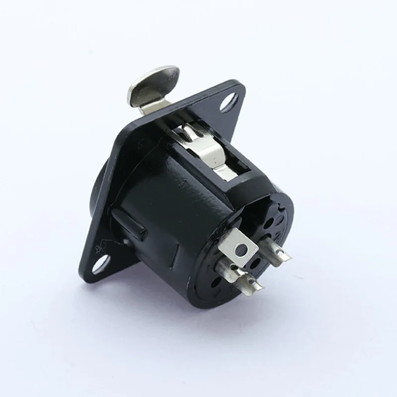 Высокое качество XLR Разъем черный покрытием 3pin XLR Женский Разъем Панель Крепление разъем аудио разъем динамик разъем