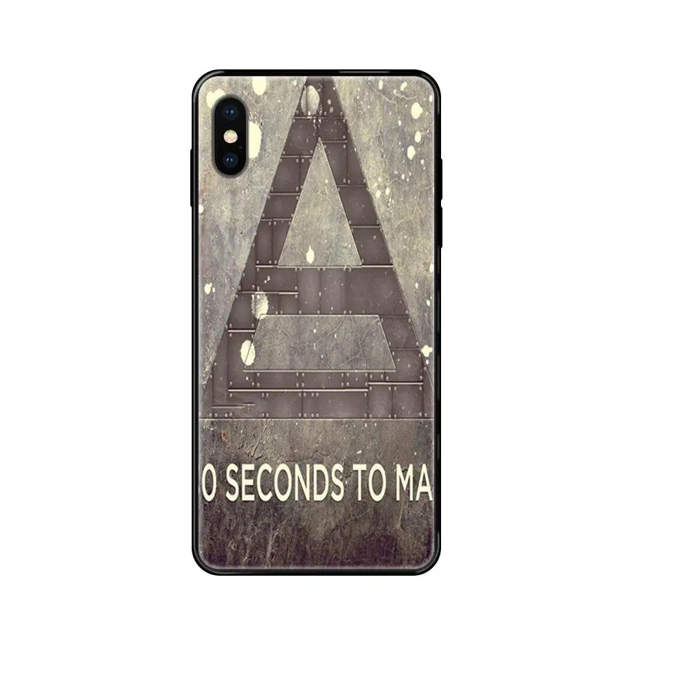 Мягкий ТПУ Черный крутой лучший для iPhone 11 12 Pro XS Max X 8 7 6s Plus 5 SE XR 2020 Современный 30 Second