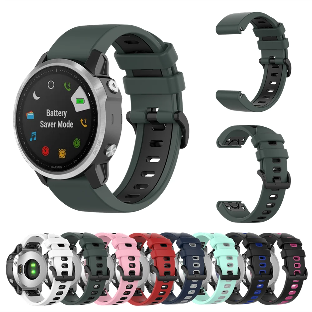 Силиконовый ремешок Quick Release для часов Garmin Fenix 6S 6 6X 5S 5 5X 3 3HR Forerunner 935 945 браслет