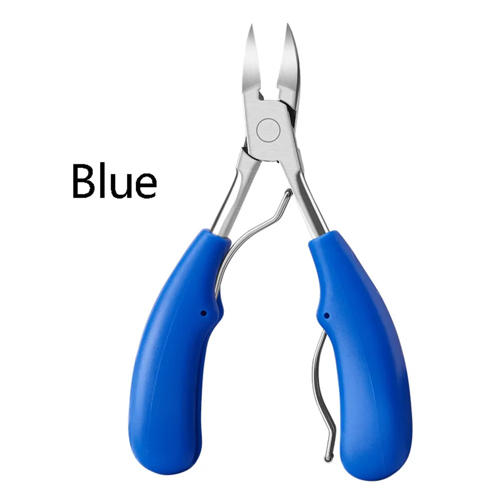 Blue Новые ножницы для ногтей 1 шт. коррекция ногтей кусачки для стрижки кусачки для удаления грязи из мертвой кожи Podiatry уход педикюр инструмент - Цвет: Blue
