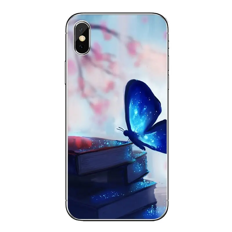 Мягкая прозрачная оболочка Чехлы обои бабочка фон для samsung Galaxy Note 8 9 S9 S10 A8 A9 Star Lite