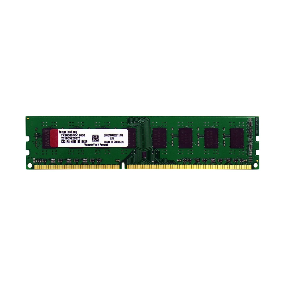 Настольный компьютер Yongxinsheng DDR3 RAM 2 ГБ 4 8 1600 МГц PC3 12800U Универсальная