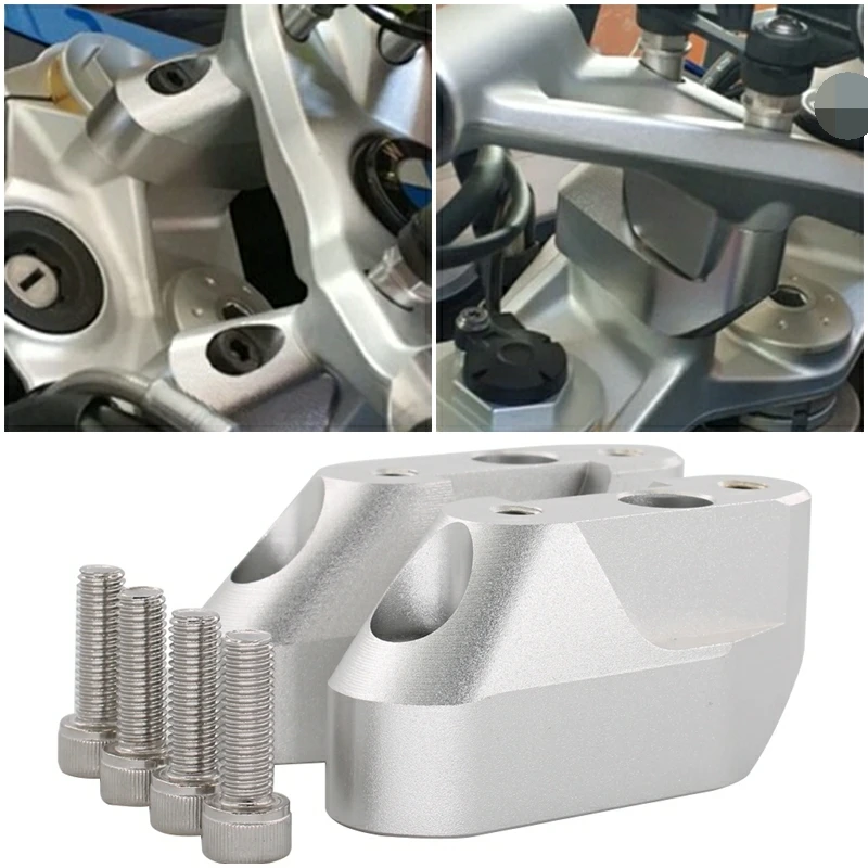 

Motorcycle Handlebar Riser Kit Accessories Riser Up 28mm Movers Back 25mm For BMW R1200RS 2015-2020 R1250RS 2019-2021