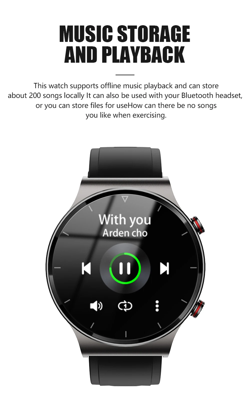 Умные часы I19 Bluetooth-наушники TWS-гарнитура для мужчин MP3 музыка спортивный браслет PK