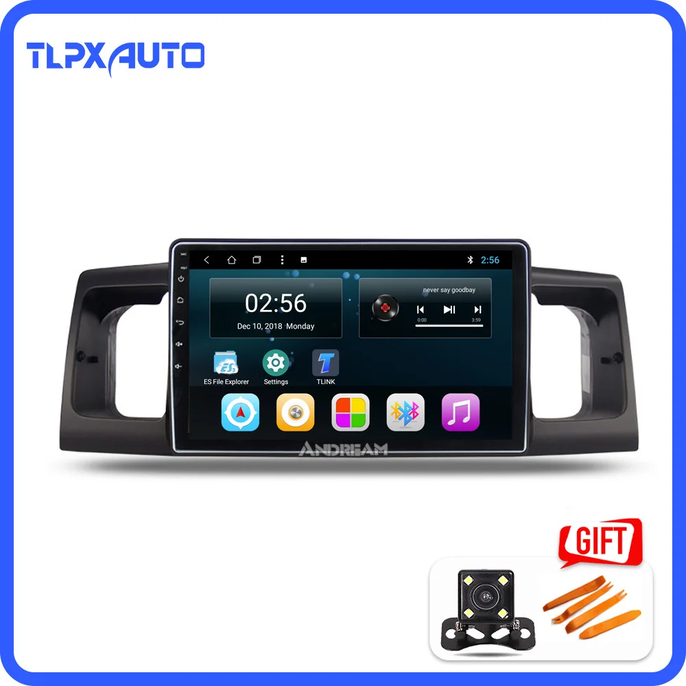 Автомобильный мультимедийный GPS-навигатор 9 дюймов Android 8 1 для Toyota Corolla EX 2004-2013