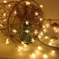 1m 3m fairy tale led star lights flashing garland battery powered christmas decoration holiday party wedding decoration lighting