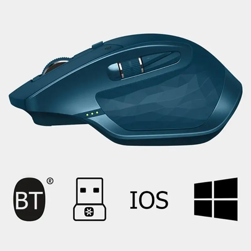 Беспроводная игровая мышь с 7 клавишами, USB, Bluetooth, 4000 dpi, лазерная, не ограниченная, высокая точность, двойное соединение, перезаряжаемая, новинка