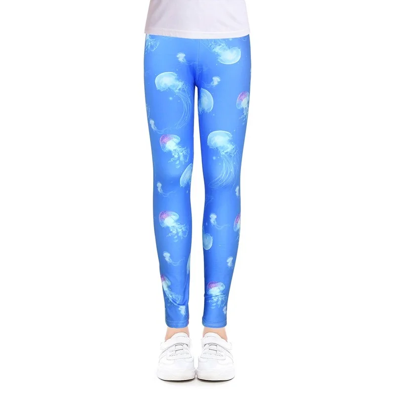 

Print Flower Skinny Children Leggings For 4-12 Years Girl Clothes Soft Girls Leggings Pencil Pants Cotton Kids Trousers