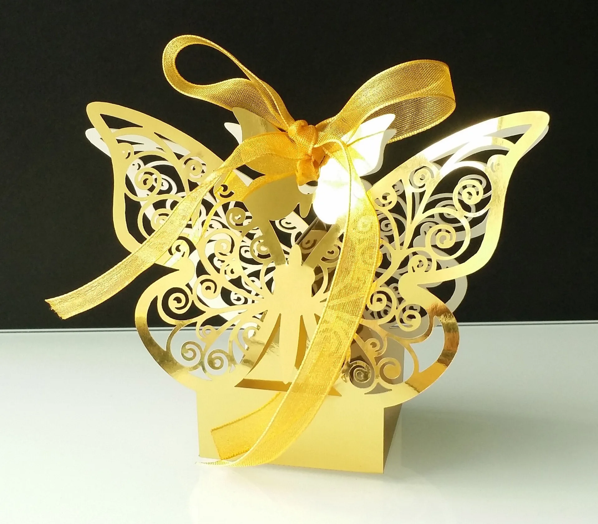 Декоративная коробка для конфет выдалбливают Крылья Бабочки Дизайн креативная