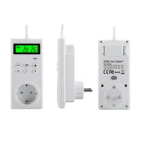 security programmable wireless thermostat white lcd home intelligent temperature control smart socket