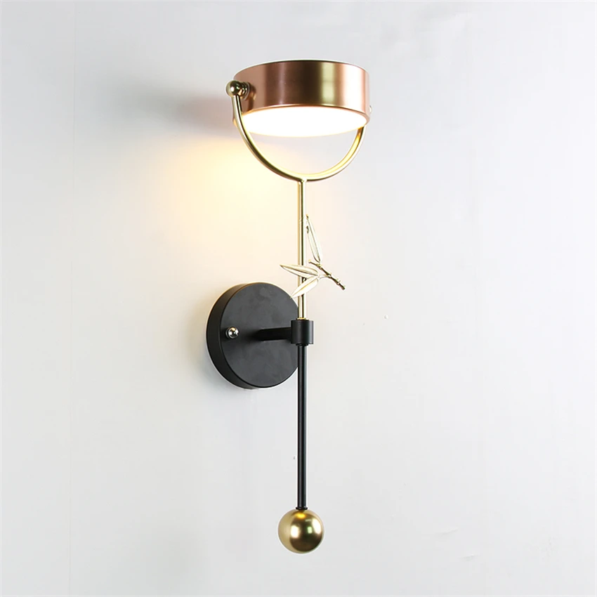 Современные вращающиеся роскошные круглые тени Настенные светильники дизайн