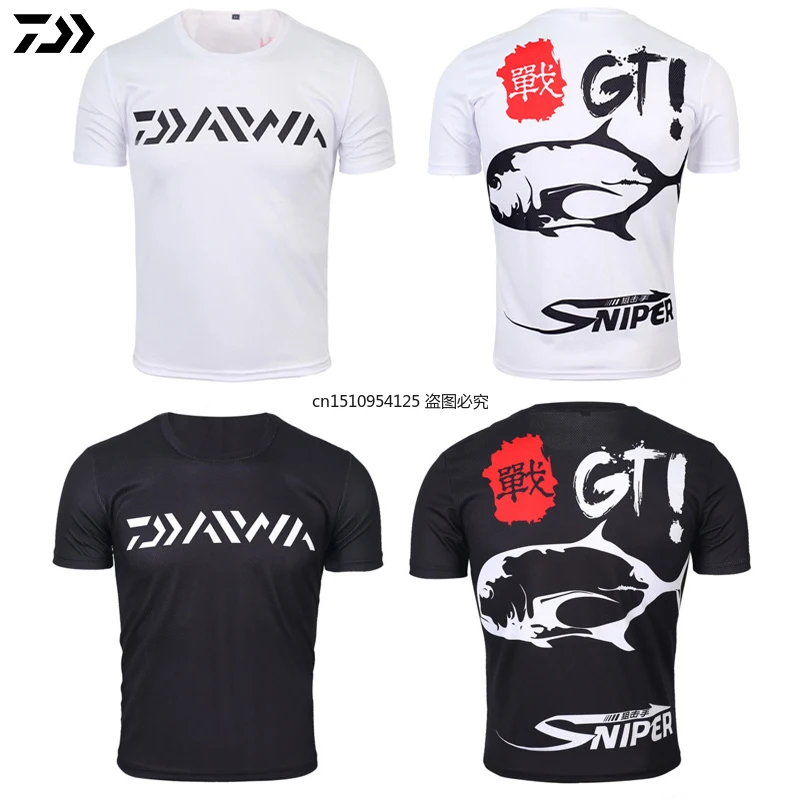 

Daiwa Clothes for Fishing Summer Tshirt Breathable Anti-sweat Sport Quick Dry T-shirt Anti-uv Men Outdoor Cycling Fishing Tshirt