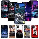 Чехол для телефона iPhone 11 12 8 Plus Mini Pro X XR XS Max 4 5 7 6 6S 8 SE, черный чехол-бампер с японским инициалом D AE86 аниме JDM