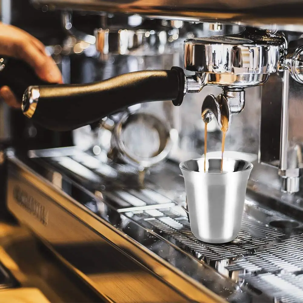 Детская одежда на рост 80 170 мл Нержавеющая сталь чашки для эспрессо с двойными