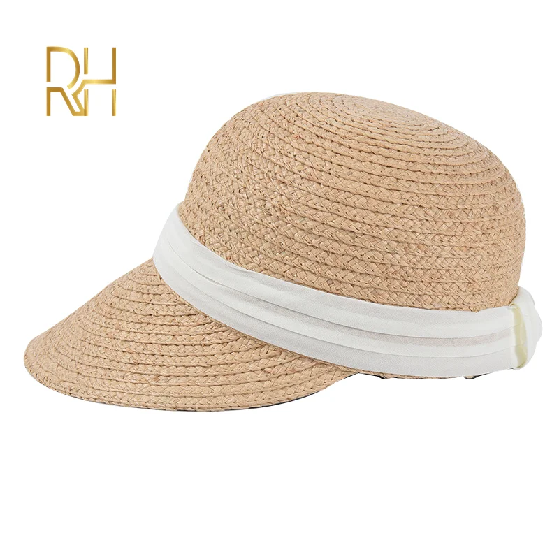 RH солнцезащитный козырек для женщин с широкими полями пляжные кепки шифоновой