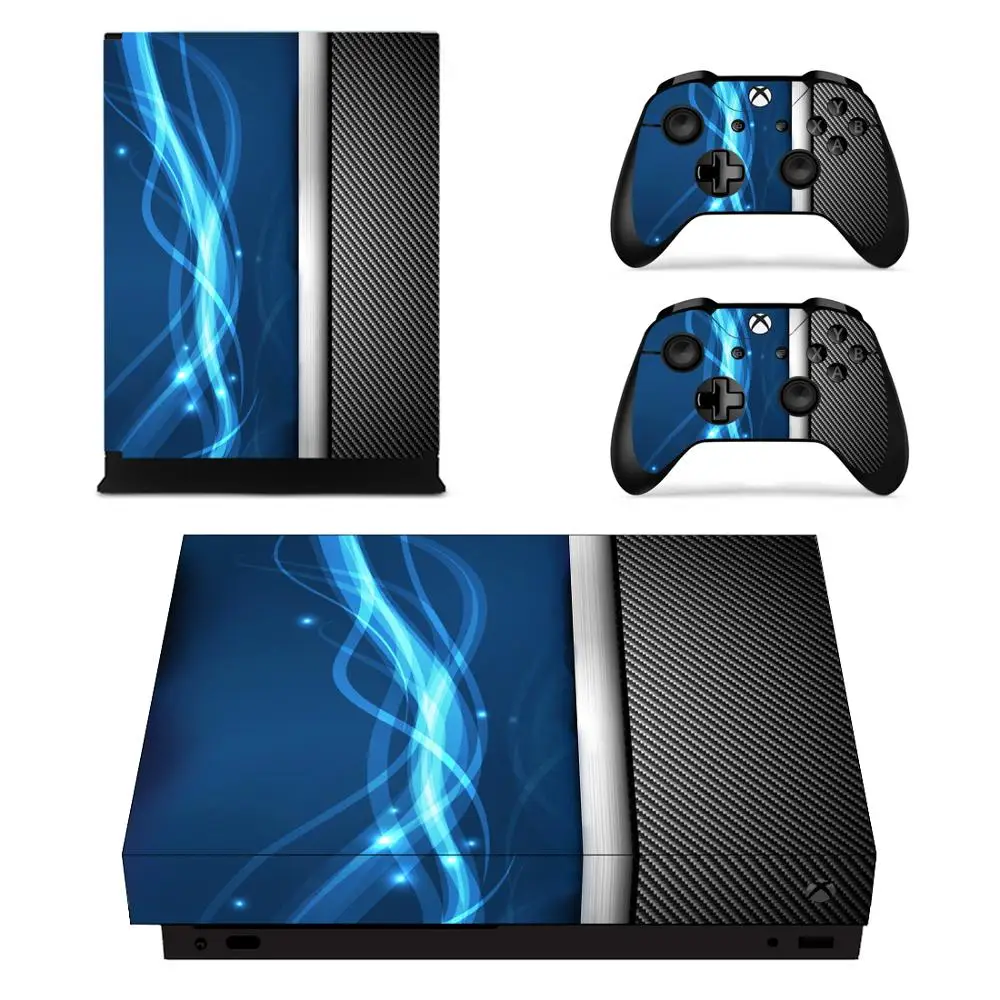 Золотая Серебряная белая черная металлическая Наклейка для Xbox One X консоль и
