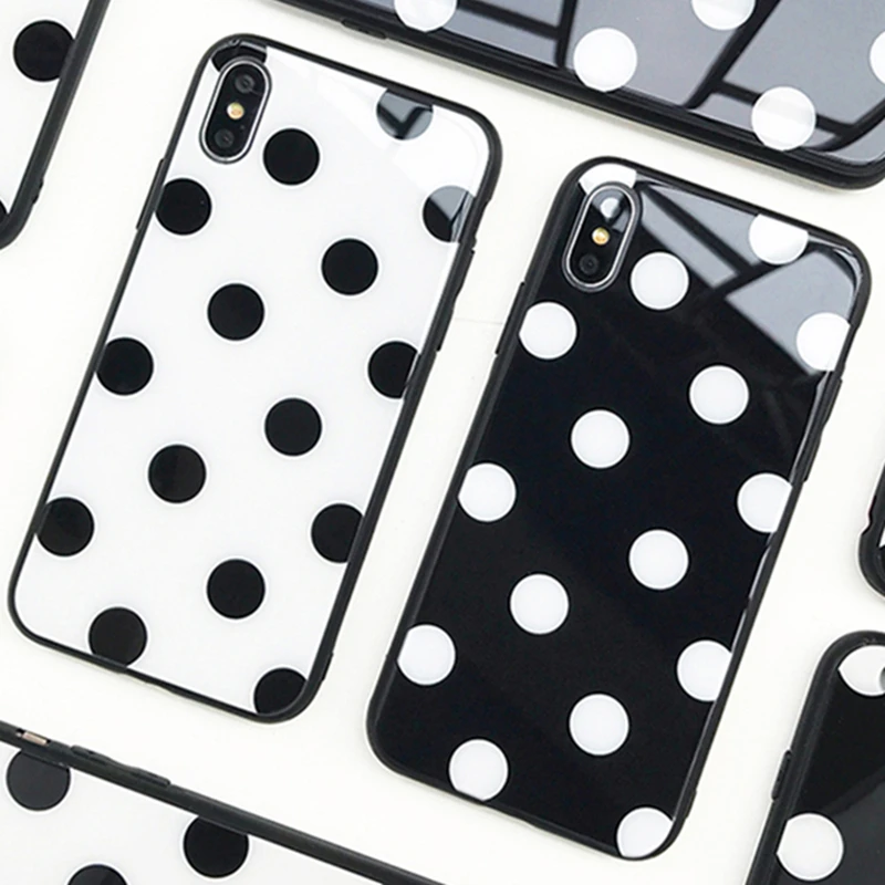 

For Meizu 15th 16th 15 16 Plus 16s Case Vintage Wave point Hard Tempered Glass Cover For Meizu M9 M5 M6 M8 Note S6 E3 V8 X8