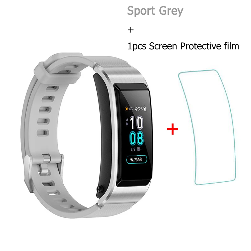 Sport Grey add film huawei Talkband B5 Bluetooth умный Браслет носимые спортивные браслеты сенсорный AMOLED экран вызова наушники - Цвет: Sport Grey add film