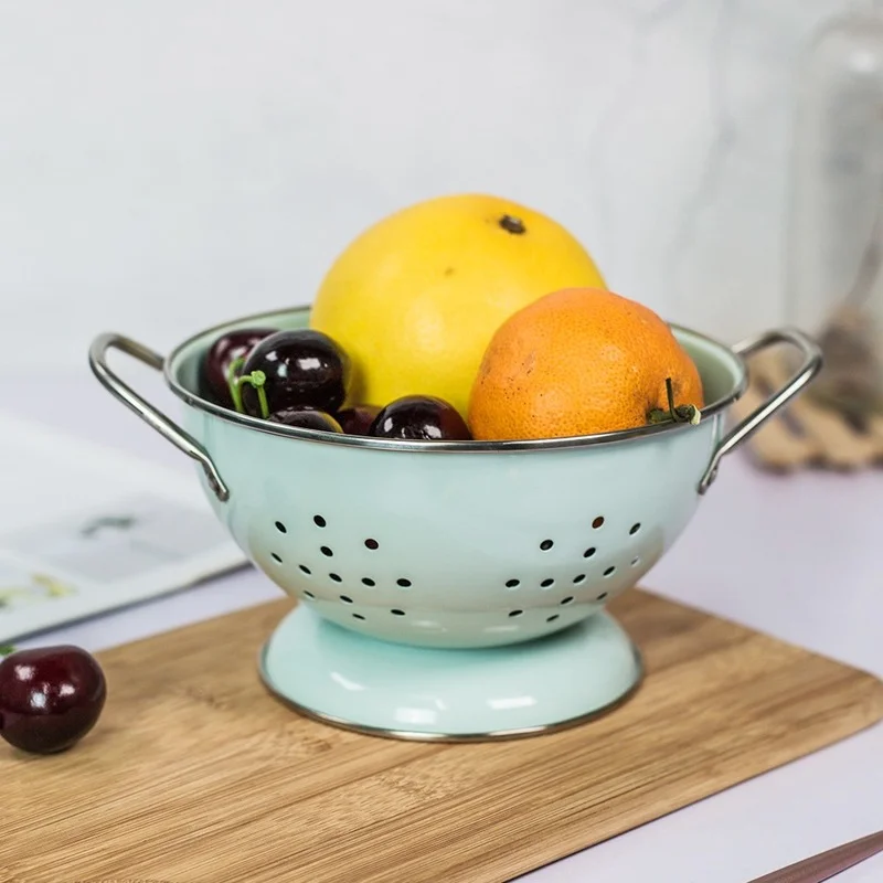 

Kitchen Metal Fruit Plates Bowl Food Tray for Tableware Draining Snacks Rack Holder Kitchen Cooking Tools Bowls and Plates