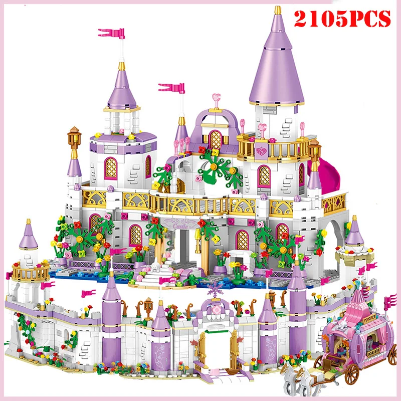 

Конструктор принцесса вилла Виндзорский Замок фигурки для девочек «сделай сам» дом для друзей и города развивающие блоки детские игрушки Р...