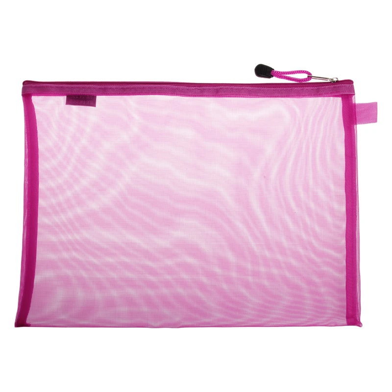 

2021 New Document Bag A4 Size Zipper File Pocket Storage Organizer School Office Supplies