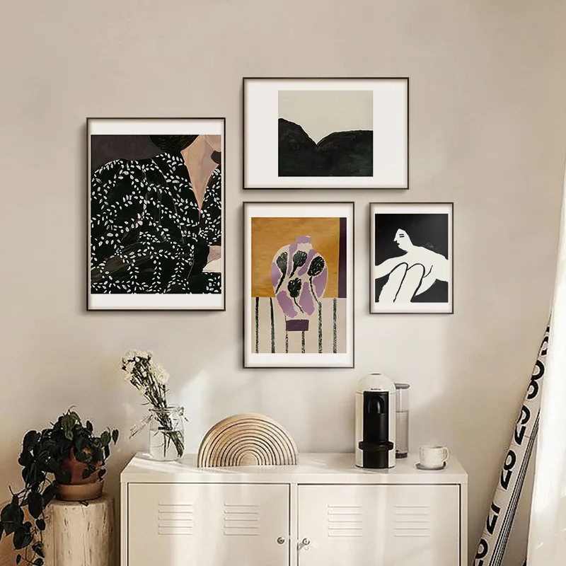 

Картина геометрической формы Nordic настенные украшения картина маслом художественные Гостиная дома плакат скандинавский со стильным абстра...