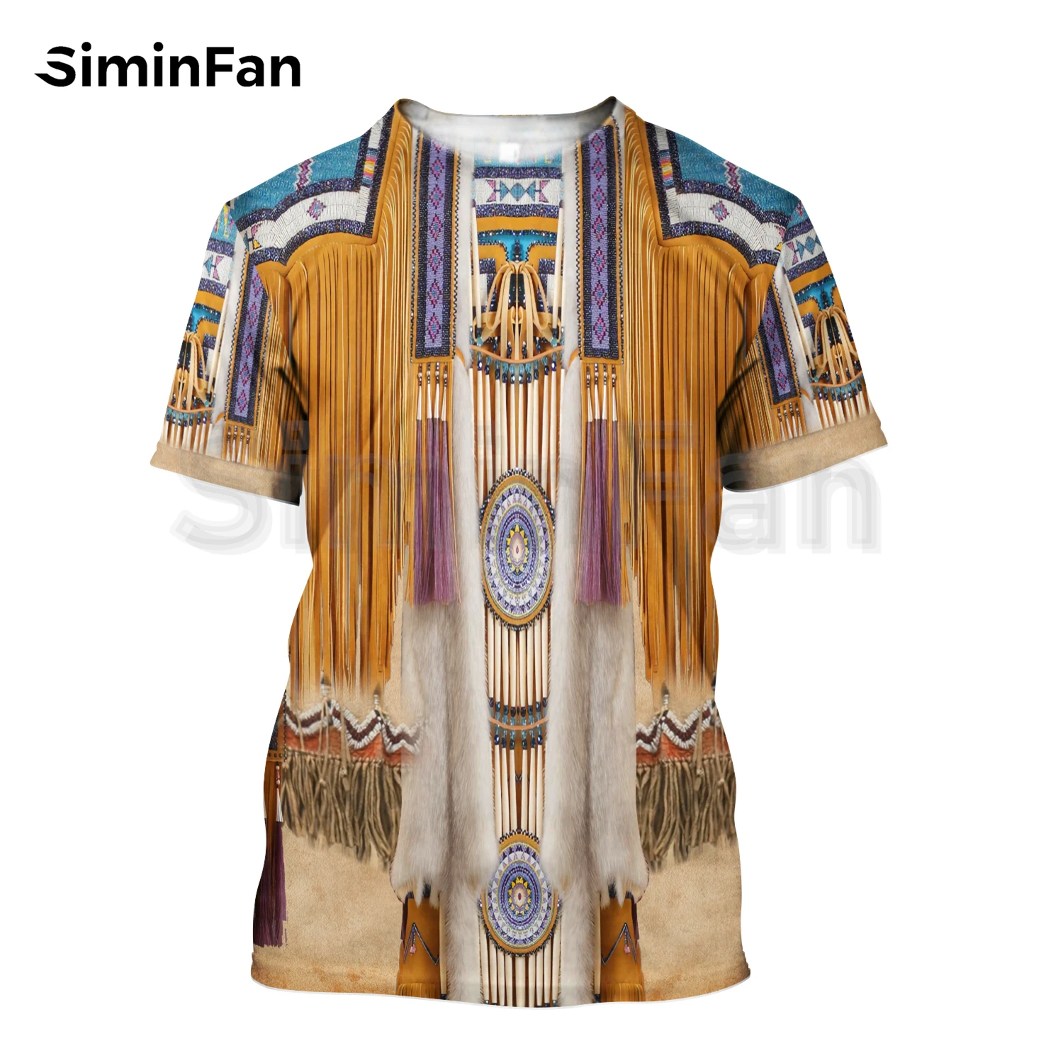 

Футболка мужская повседневная с 3D принтом, винтажная рубашка в этническом стиле, Топ в стиле Харадзюку, уличная одежда в стиле хип-хоп, 18