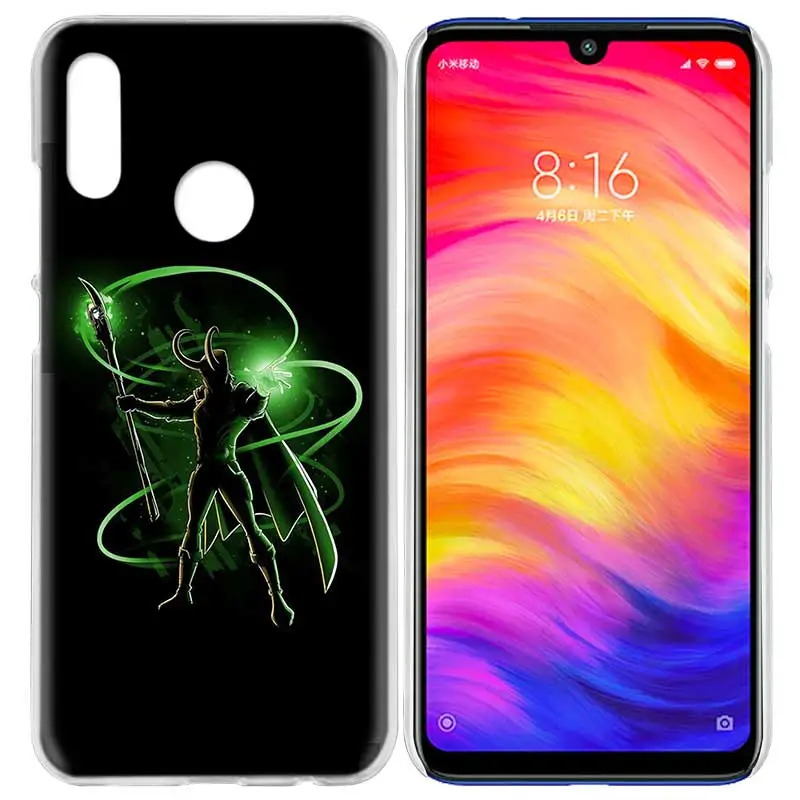 04 Чехол для Xiaomi Redmi Note 7 7A фотоаппаратов моментальной печати 7S 6 6A 5 Y3 K20 mi 8 до 9 лет CC9 CC9E A1 A2 A3 играть F1 Lite Pro Plus герой Marvel Локи - Цвет: 04