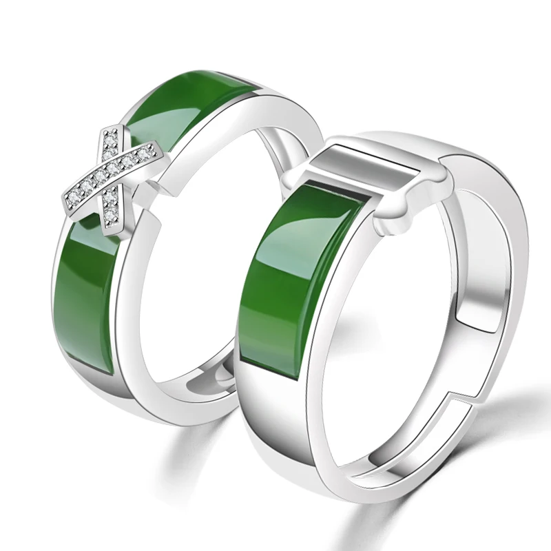 Натуральные кольца Tianyu модные мужские и женские Кольца из нефрита с