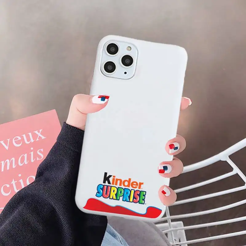 

Candy Chocolate cute surprise egg Phone Case Candy Color for iPhone 6 7 8 11 12 s mini pro X XS XR MAX Plus