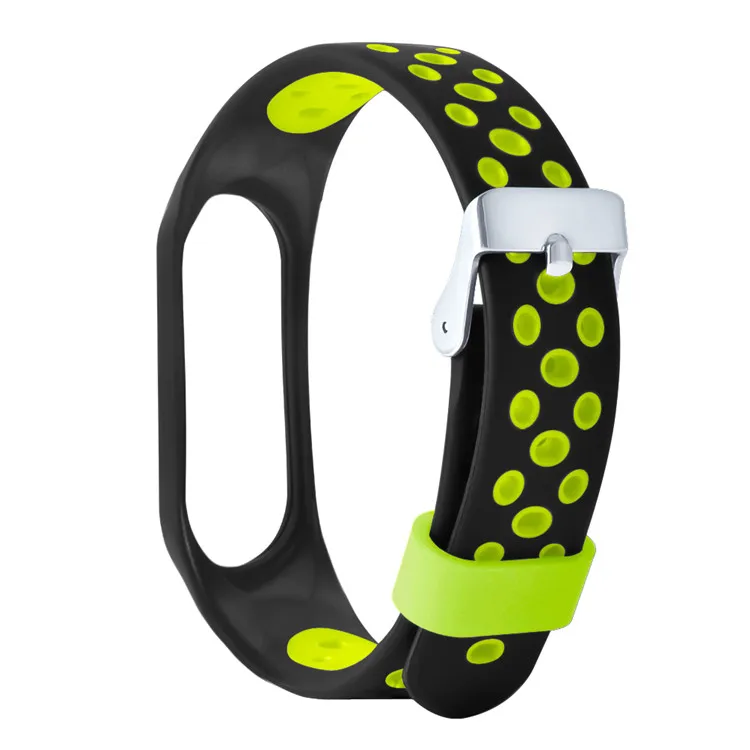 Ремешок силиконовый для Xiaomi Mi Band 3 4 спортивный браслет смарт часов mi band